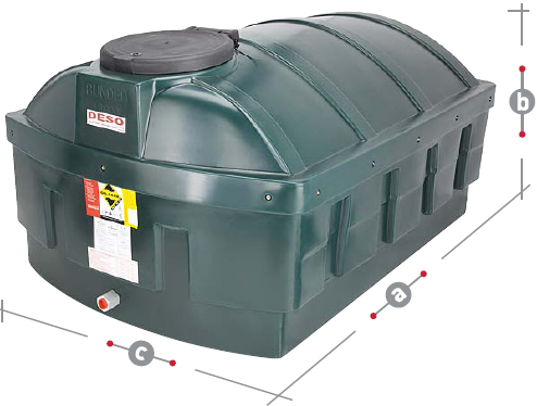 DESO LP1200BT Bunded Plastic Oil Tanks For Sale