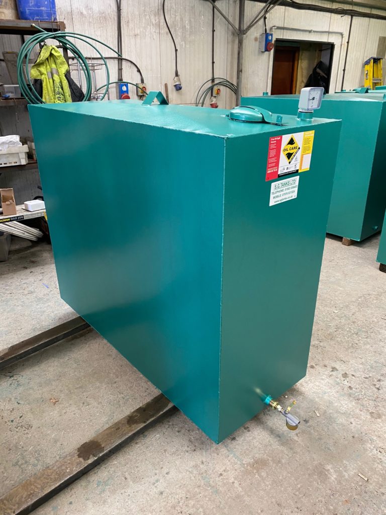 250gl/1000ltr locking metal oil tank - SG Tanks
